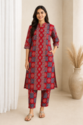 Printed Women's Short Kurti – 3/4 Sleeve