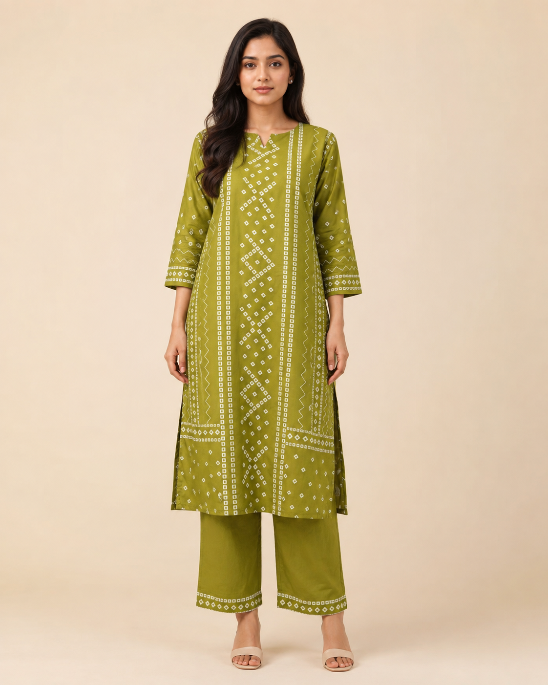 Bandhani Print Women’s Rayon Co-ord Set