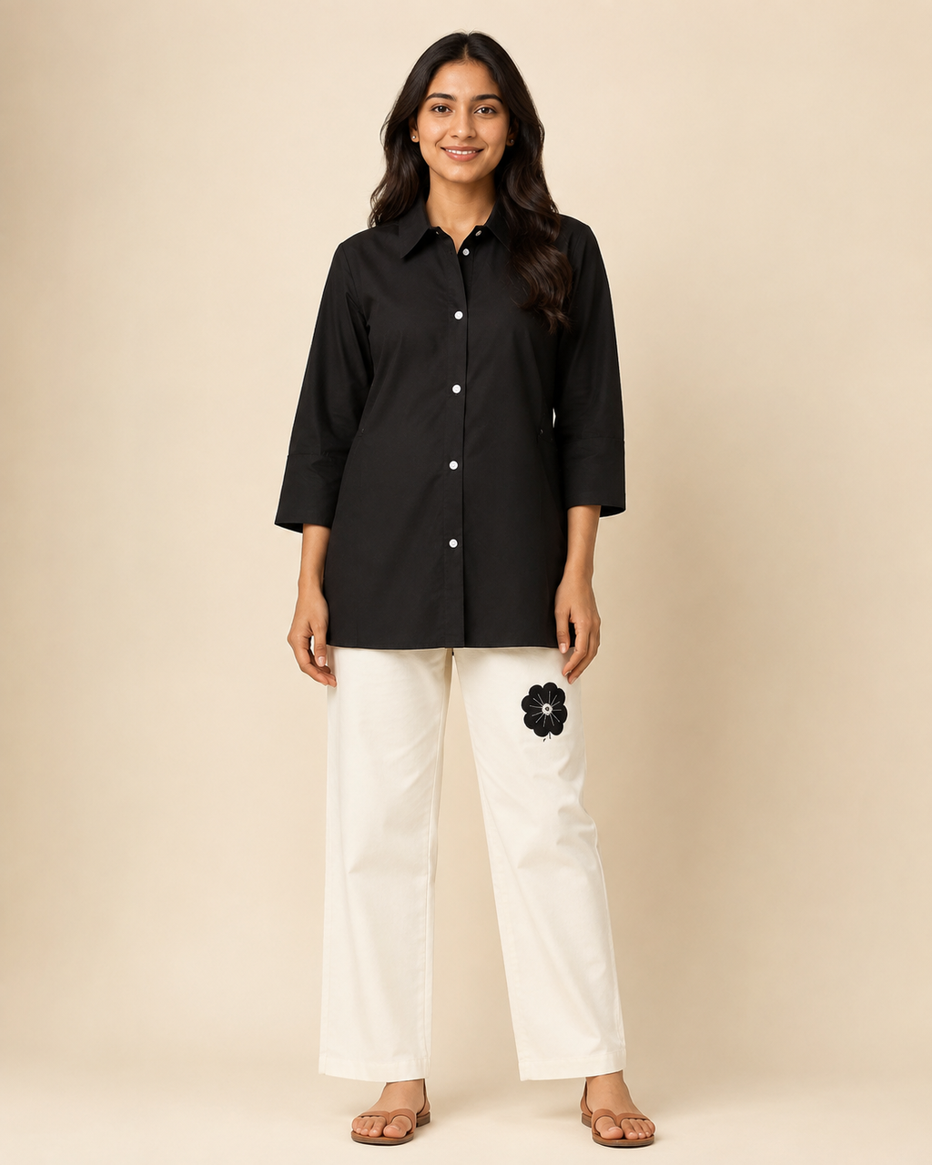 Pure Cotton Women’s Co-ord Set – Shirt & Pants