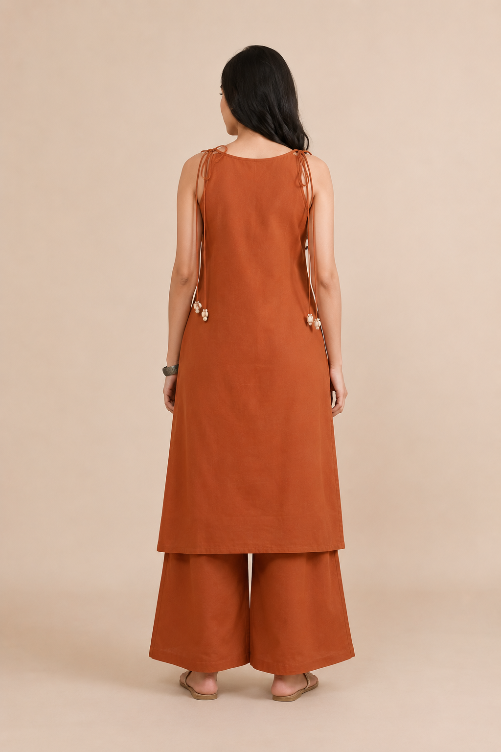 Printed Women's Short Kurti – Sleeveless Style