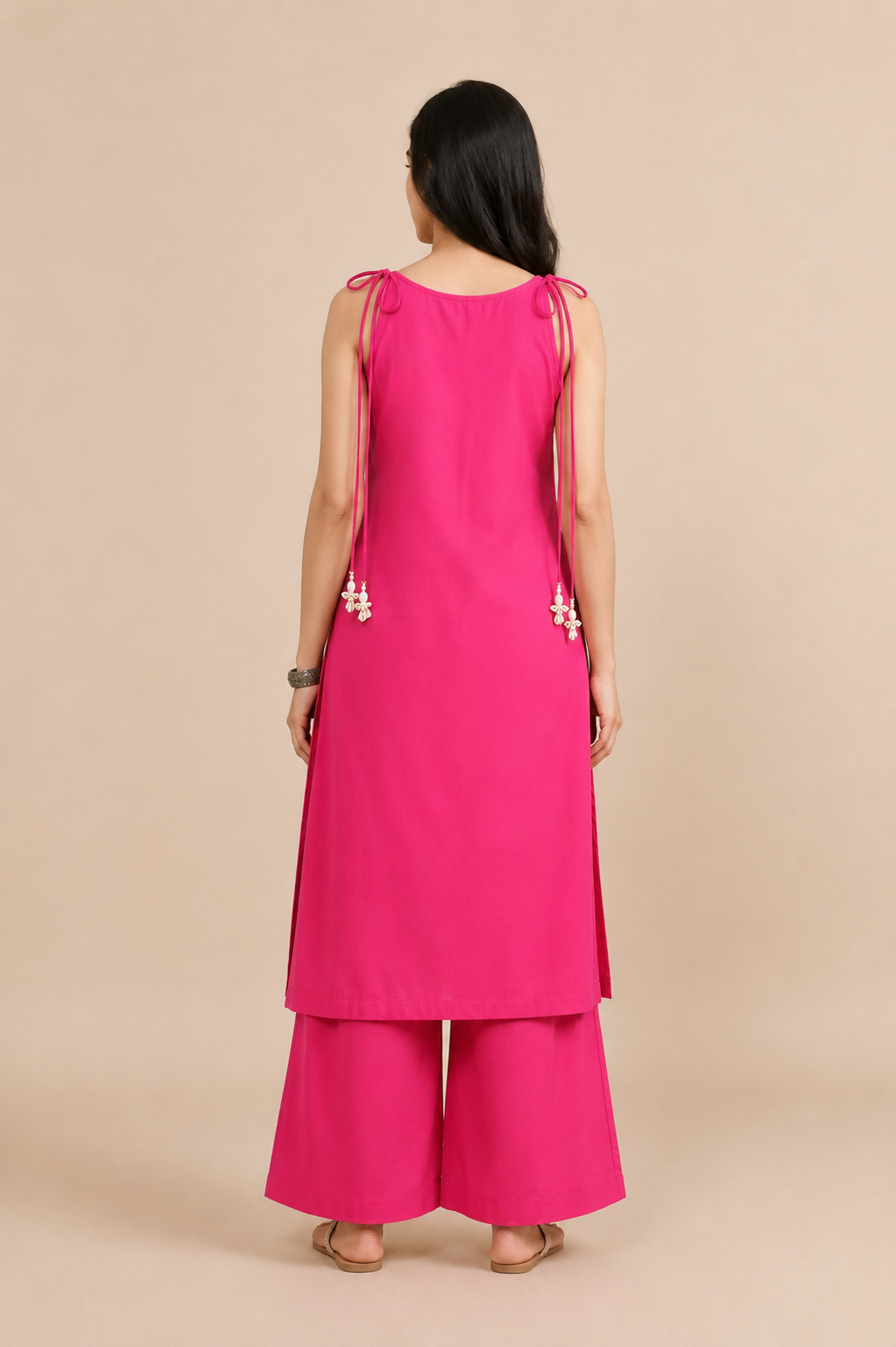 Printed Women's Short Kurti – Sleeveless Style