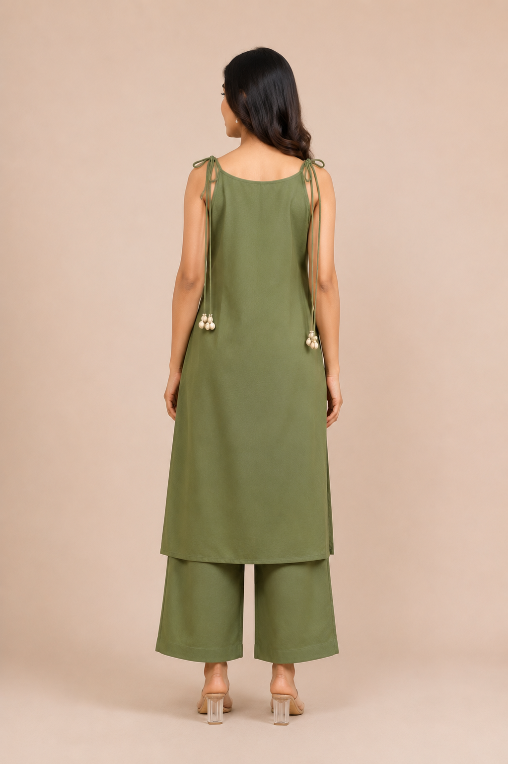Printed Women's Short Kurti – Sleeveless Style