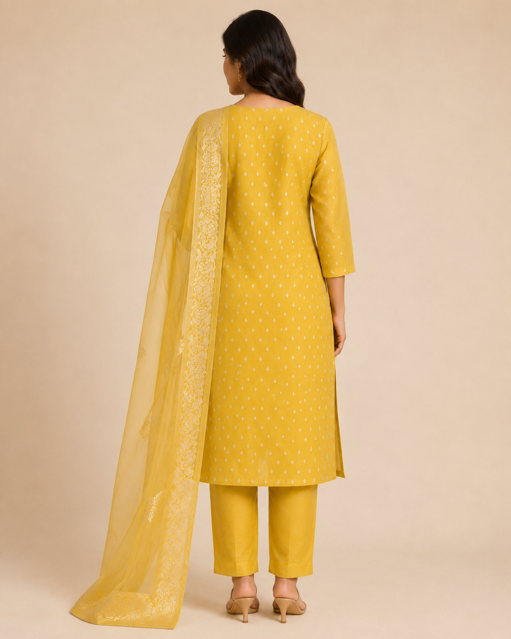 Women’s Banarasi Simar Silk Handwork 3-Piece Suit Set
