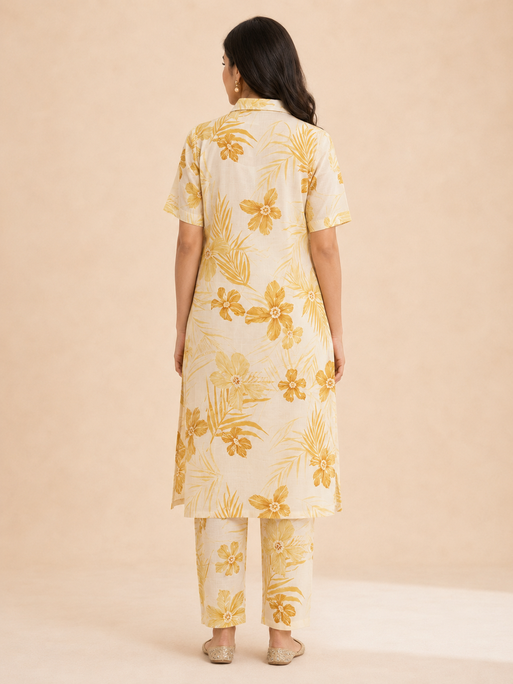 Women’s Printed Vertican 2-Piece Co-ord Set – Casual Wear
