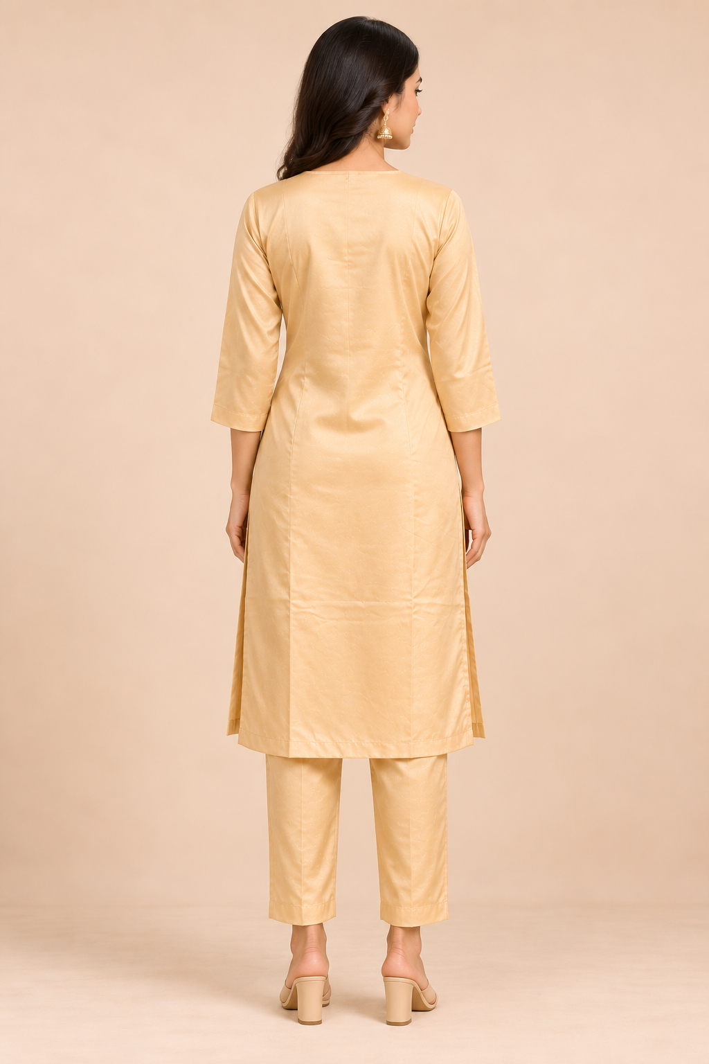 Embroidered Silk Blend Kurta Pant Co-ord Set