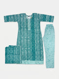 Women Mint Green Ethnic Printed Kurta Set with Dupatta & Pants | Everyday Elegance Suit Set