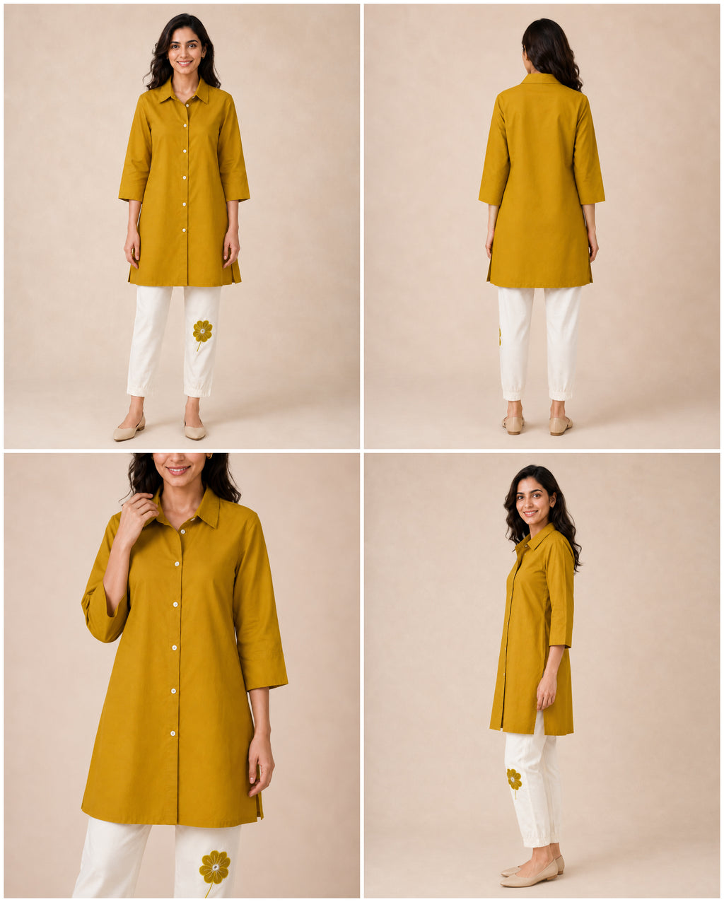 Pure Cotton Women’s Co-ord Set – Shirt & Pants